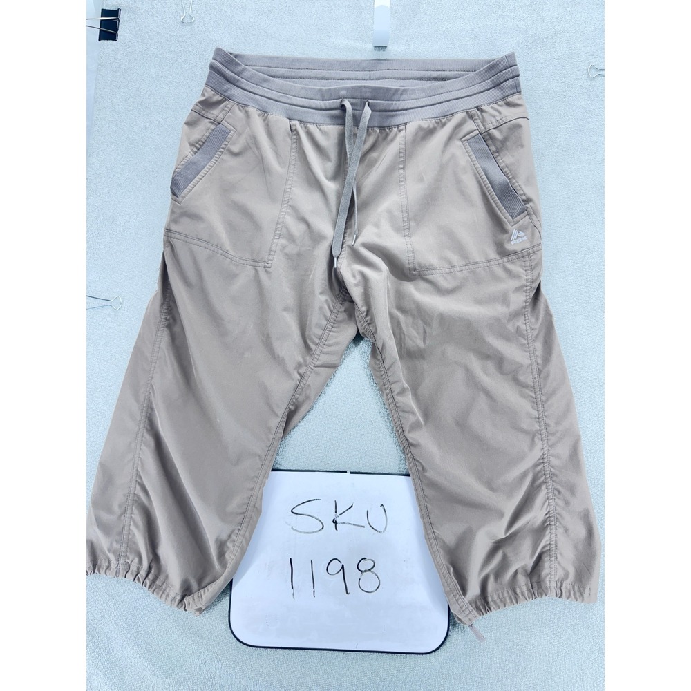 RBX Capri Pants Womens XL Tan Live Life Active Athletic Crop Hiking CR717RR